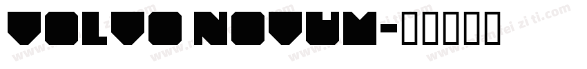 Volvo Novum字体转换
